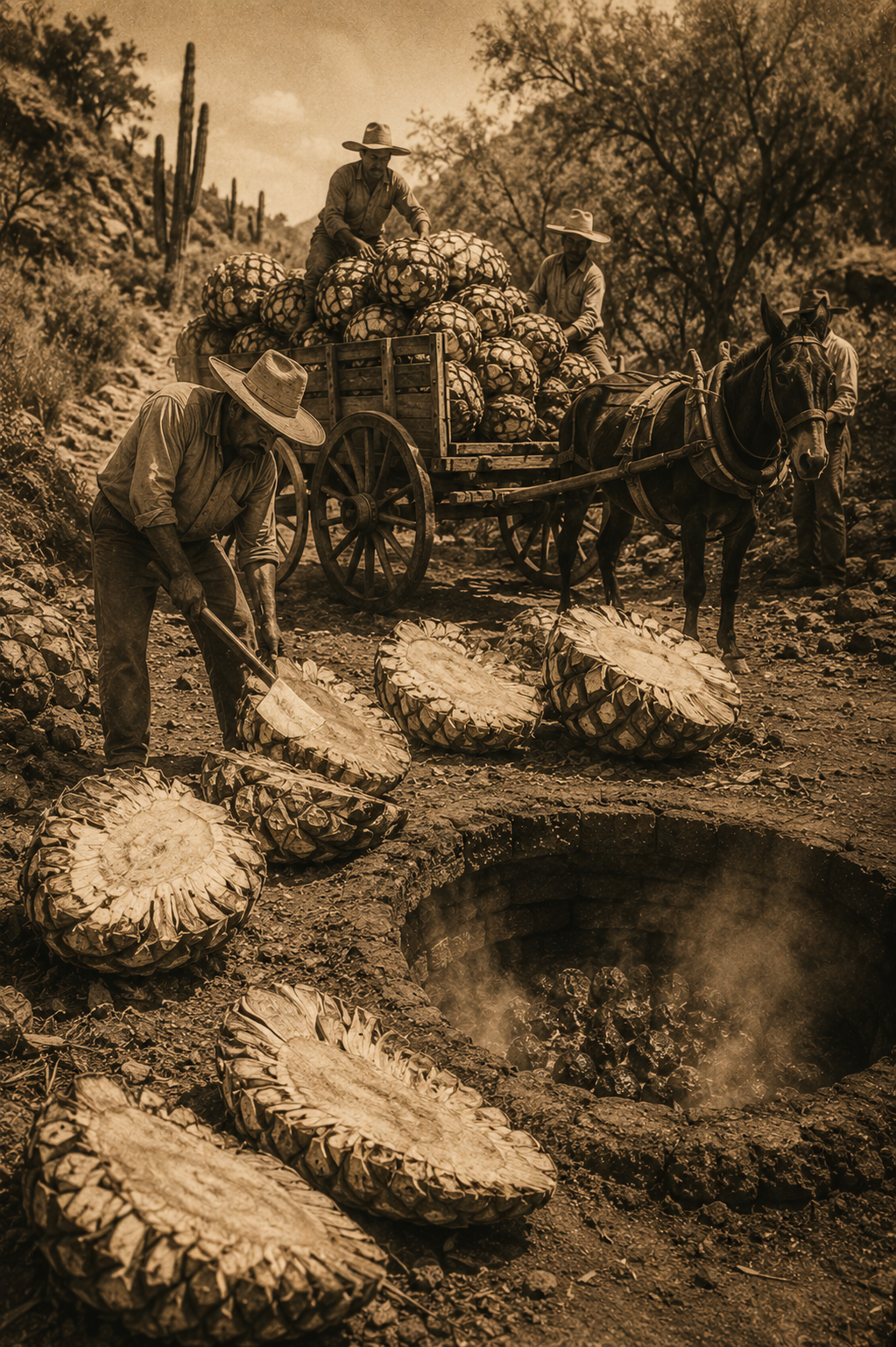 Vinata tradicional en un barranco